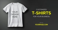 Custom T-shirts banner design template auf Facebook geteiltes Bild
