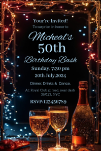 Custom This Birthday Invitation Flyer/ Poster / Template