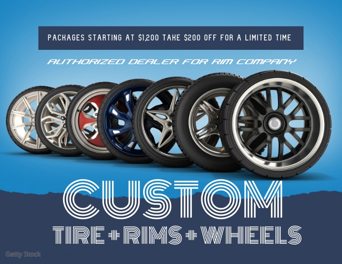 Car Performance Rims Poster Custom Car Rims