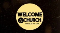 Custom welcome to church slideshow intro animation Digital Display (16:9) template