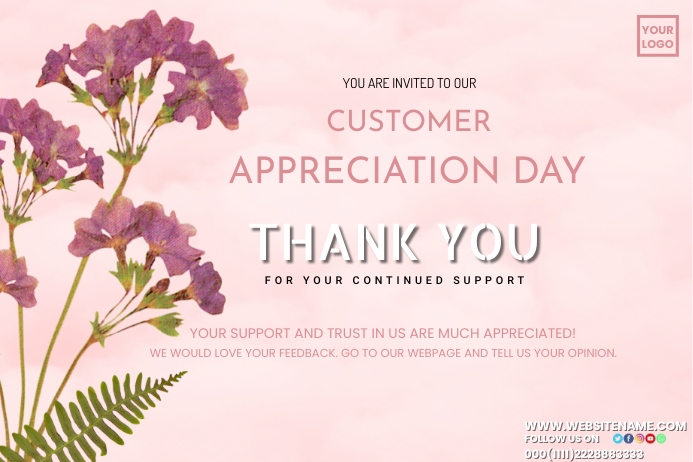 Customer Appreciation Day Template PosterMyWall