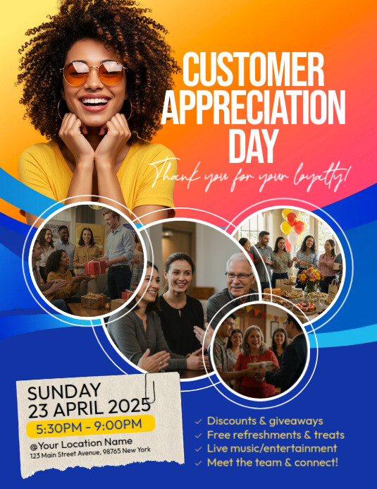 Customer Appreciation Day Flyer (us Letter) template