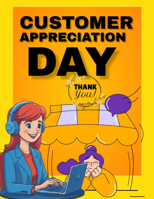 Image 2 for Customer Appreciation Day Flyer Template
