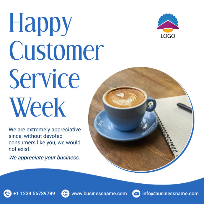Customer Week Display customer appreciation week Template | PosterMyWall
