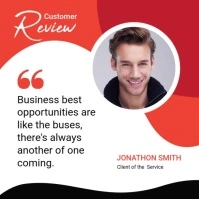 Customer Feedback Design Instagram na Post template