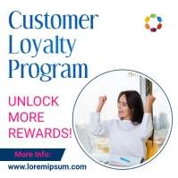 customer loyalty program Instagram Post template