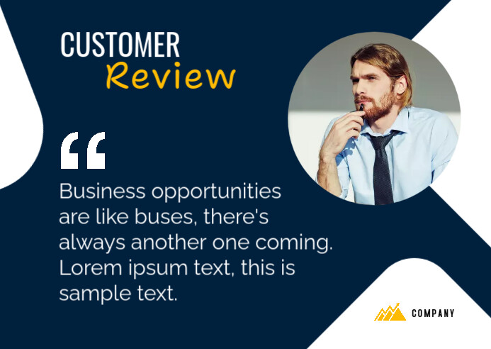 Customer Review Design Template | PosterMyWall