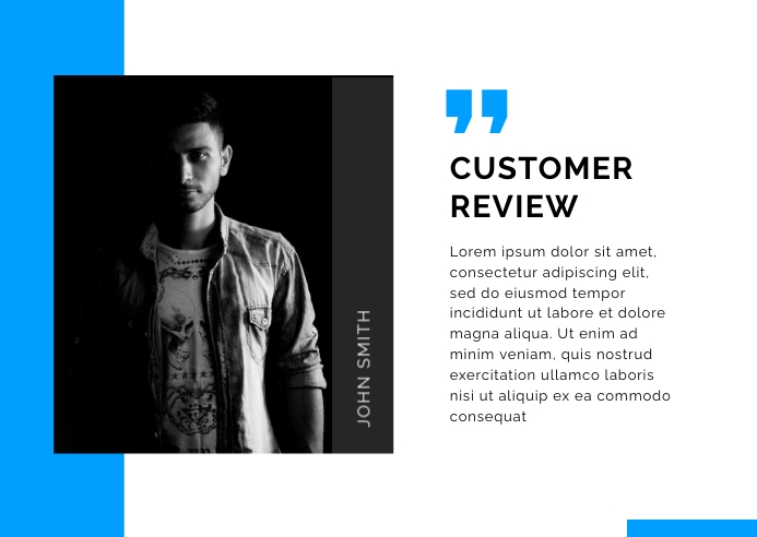 Customer Review Example Design Customer Review Design Template | PosterMyWall