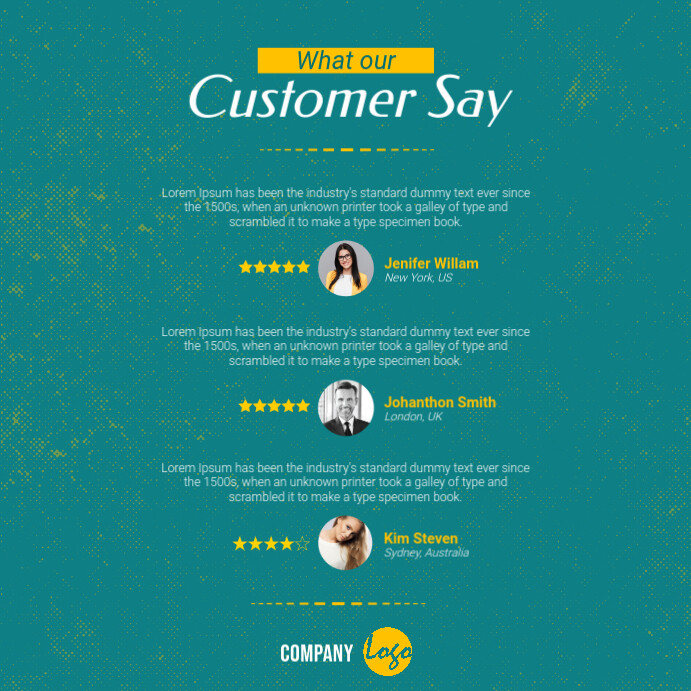 Customer Review Example Design Customer Review Design template | PosterMyWall