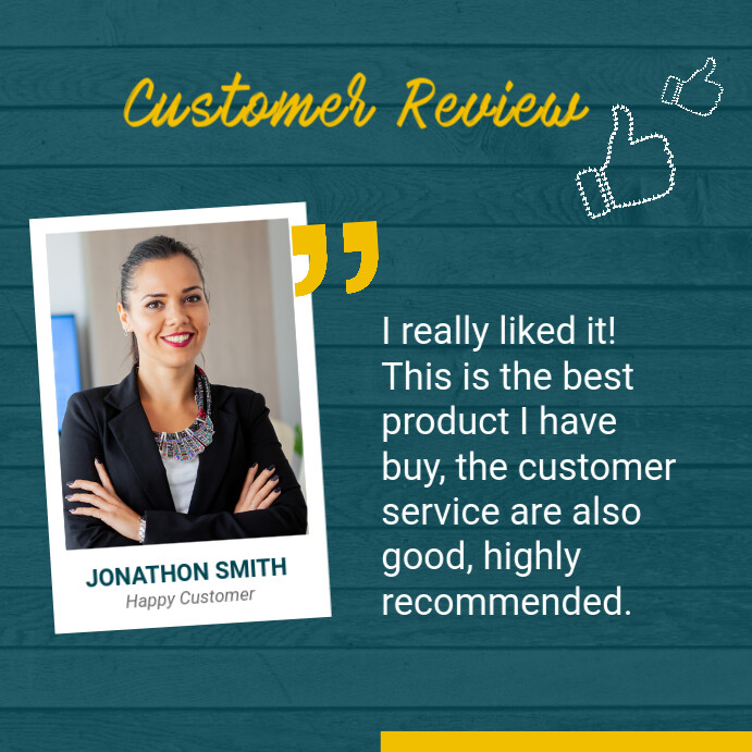 Customer Review Design template | PosterMyWall