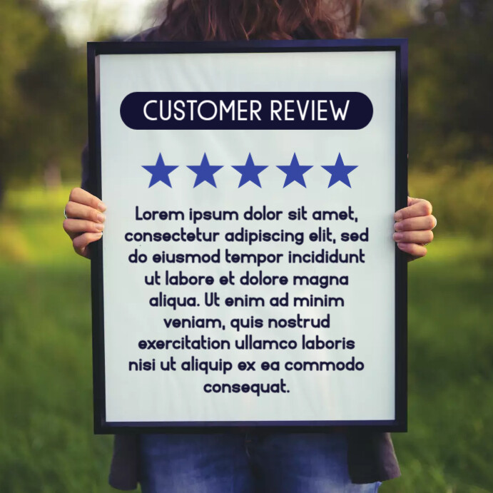 customer review Template | PosterMyWall