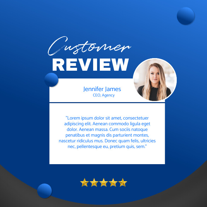 customer review Template | PosterMyWall