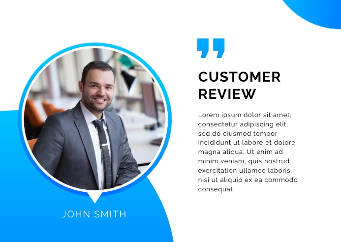 Customer Review Design Template | PosterMyWall