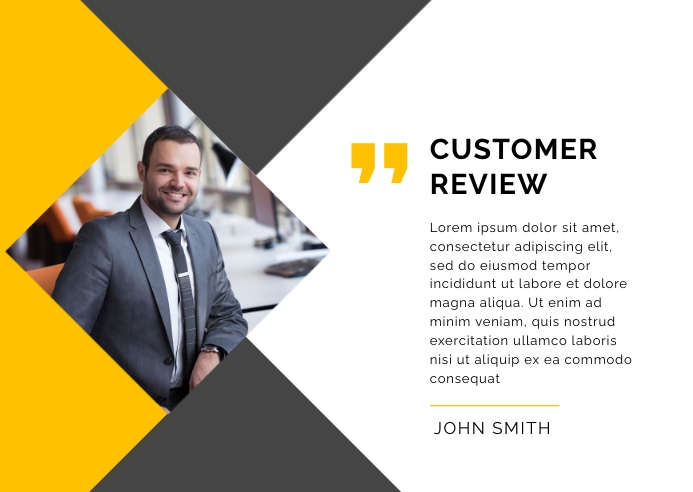 Customer Review Example Design Customer Review Design Template | PosterMyWall