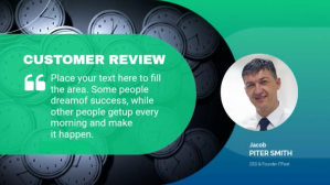 Customer Review Design Digitalt display (16:9) template