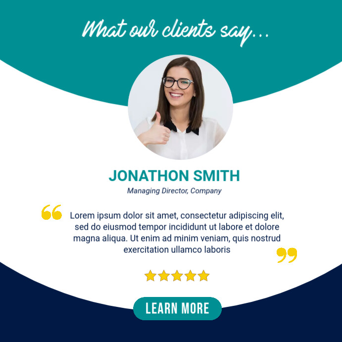 Customer Review Design Template | PosterMyWall