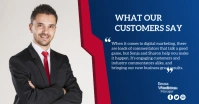 Customer review Facebook Ad template