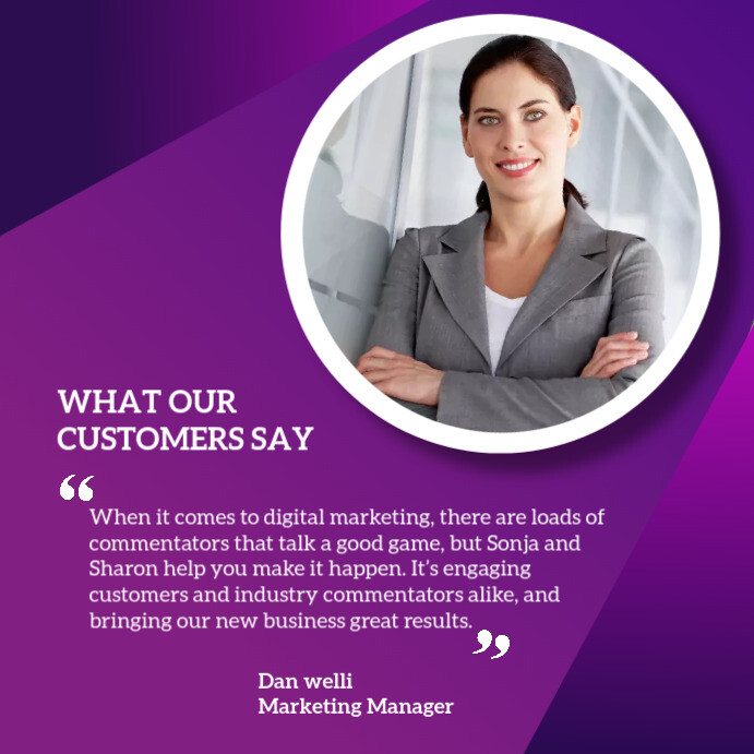 Customer review instagram post Template | PosterMyWall