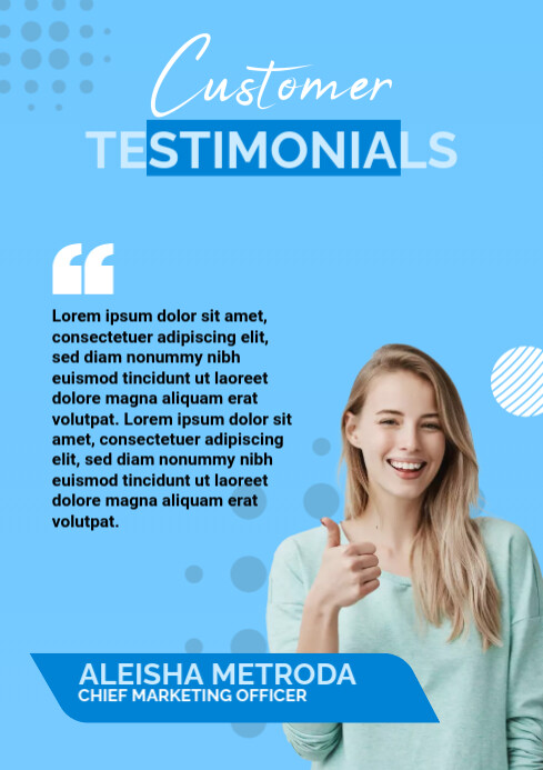 Customer Review Template | PosterMyWall