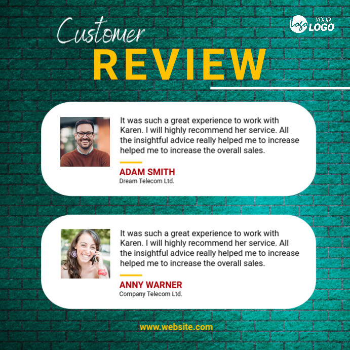 Customer Review Template | PosterMyWall