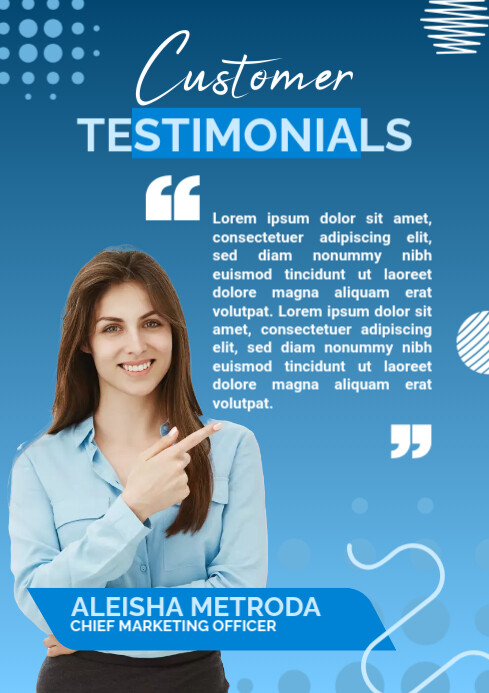 Customer Review Example Design Customer Review Template | PosterMyWall