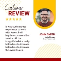 Customer Review Template Message Instagram