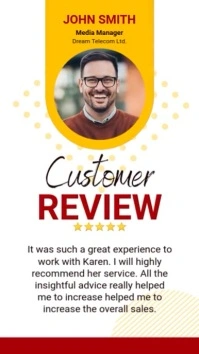 Customer Review Template Instagram Story