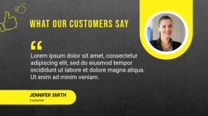 Brown Customer Testimonial Twitter 帖子 Template