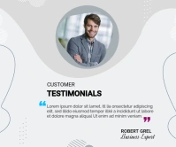 Customer Review Template Rectángulo Grande