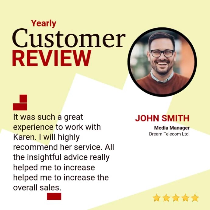 Customer Review Template | PosterMyWall