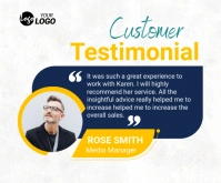Customer Review Template Rectángulo Mediano