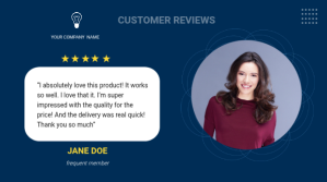 Customer reviews Presentation (16:9) template