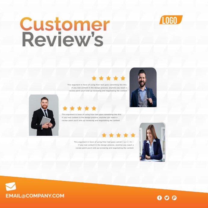 Customer Reviews Template PosterMyWall Customer Reviews Template PosterMyWall