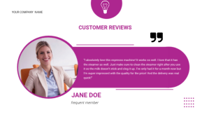 Customer reviews Презентация (16 : 9) template