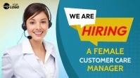 Customer Service Care manager hiring Twitter template