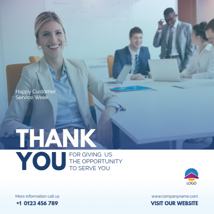 Customer Relations Flyer Example Copy of Customer Service Corporate Flyer Instagram Te | PosterMyWall