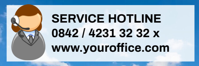 Copy of Customer Service Information Banner Header Nu | PosterMyWall