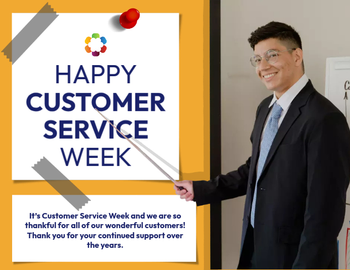 Customer Week Display Customer Service Week 2023 Template | PosterMyWall