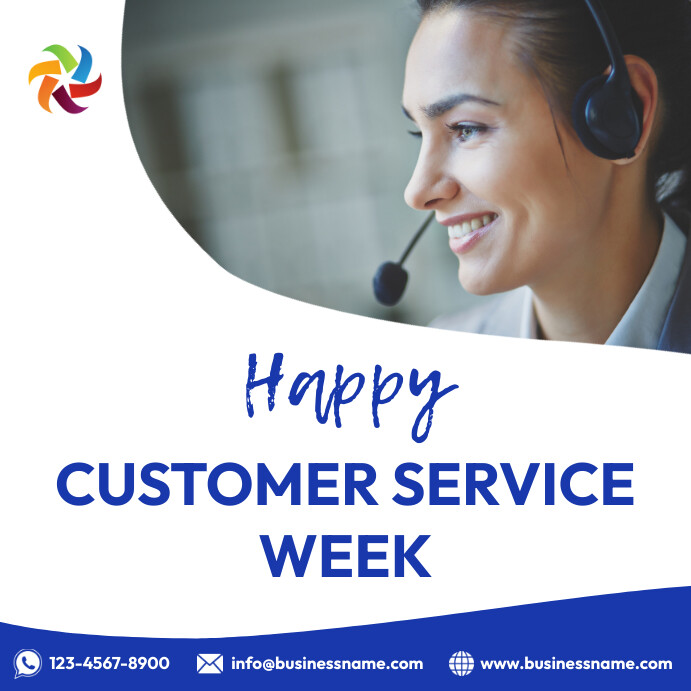 customer service week corporate template | PosterMyWall