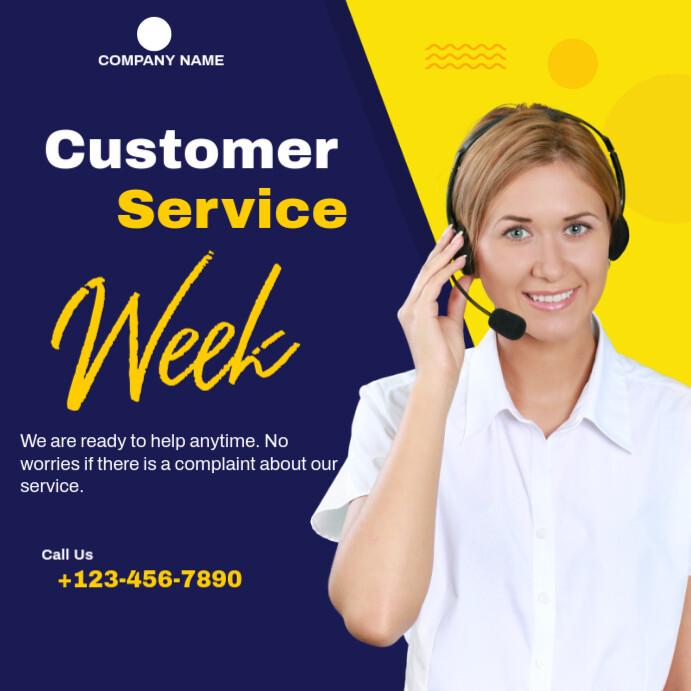 Customer Service Week Template | PosterMyWall