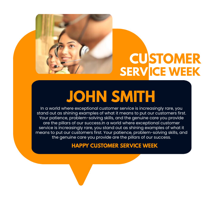 Plantilla de customer service week | PosterMyWall
