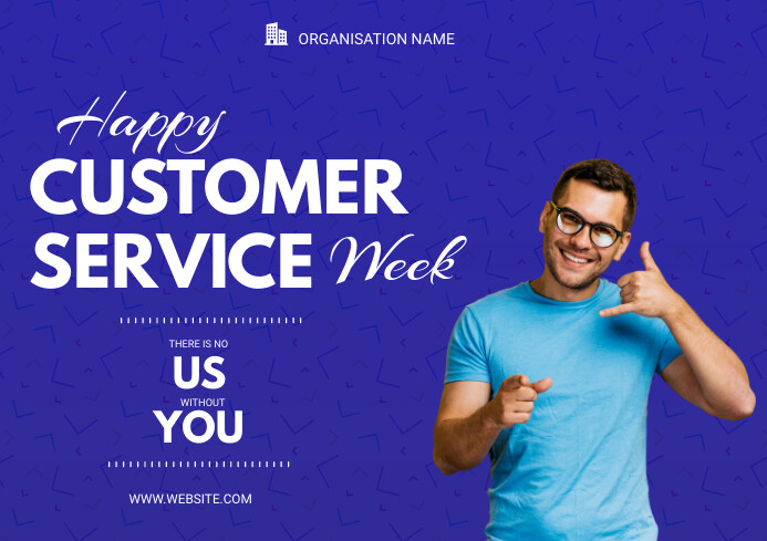 Customer Service Week Chip Label customer service week Template | PosterMyWall