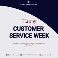 Service Week Label Customer service week Template | PosterMyWall