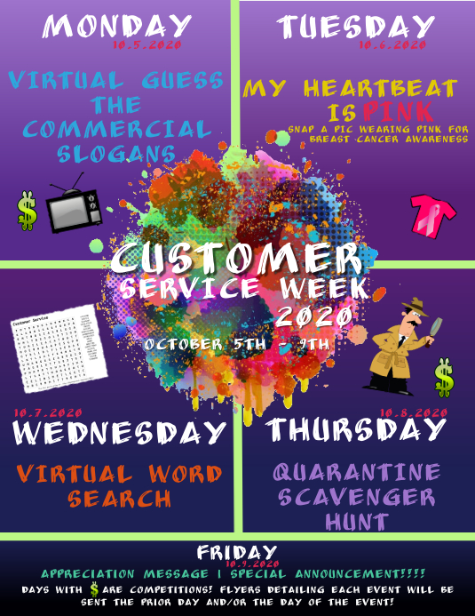 Plantilla de Customer Service Week PosterMyWall