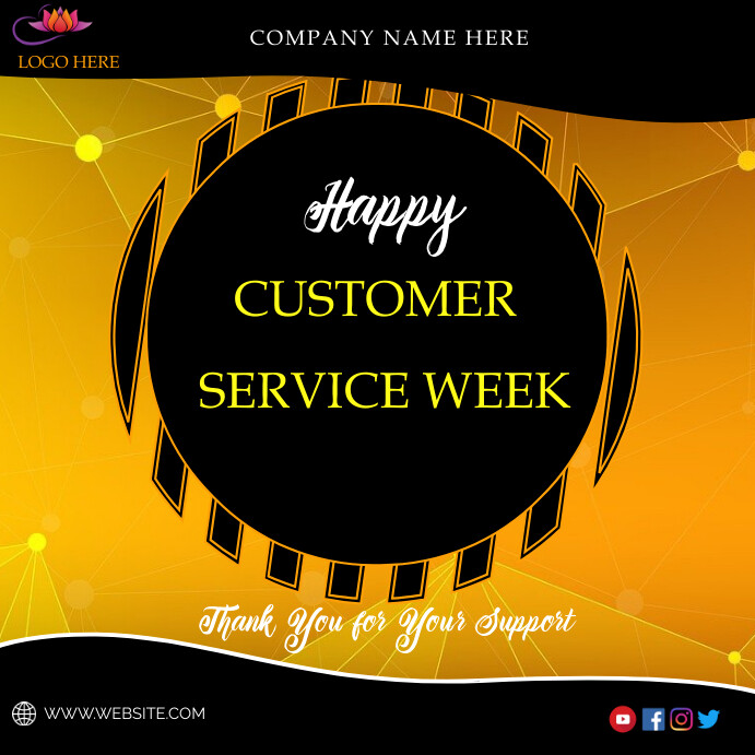 Customer Service week Template | PosterMyWall