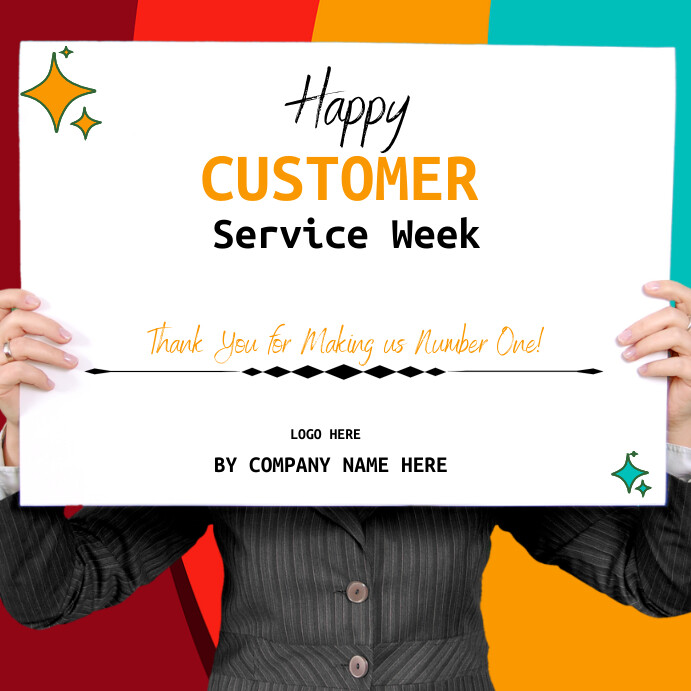 Customer Service week Template PosterMyWall