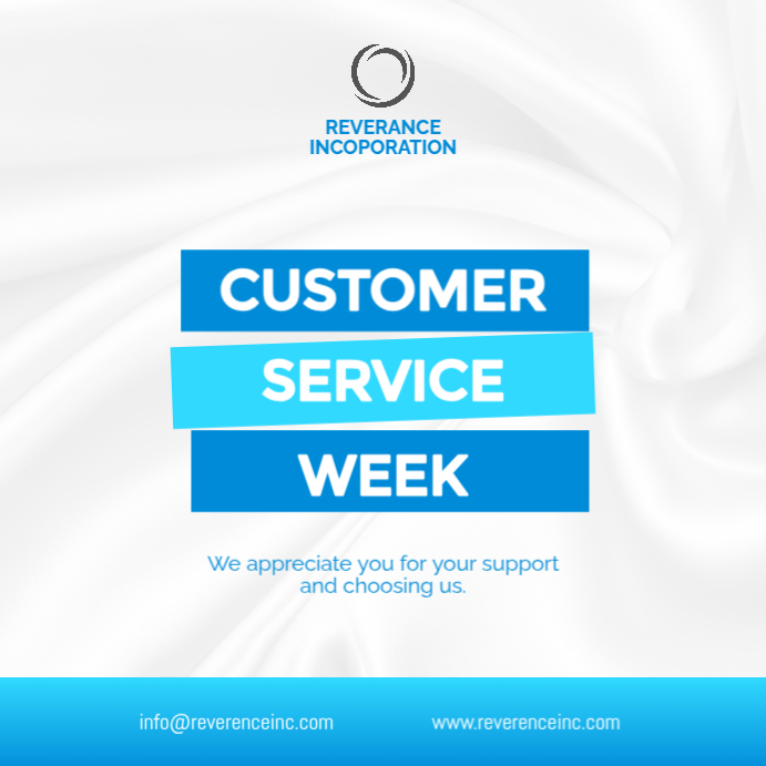 Customer Service week flyer Design template | customer service week template Instagram Post