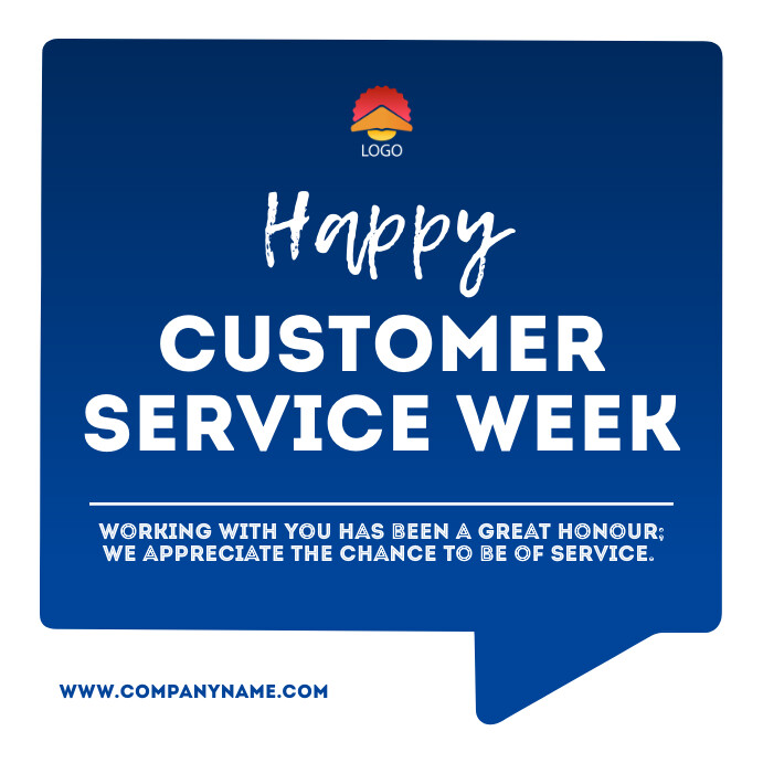 customer service week flyer Template PosterMyWall