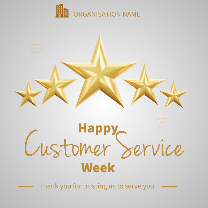 customer service week flyer Template | PosterMyWall