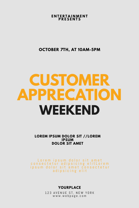 Customer Service Week Flyer Design Template | PosterMyWall